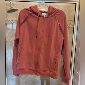 VICTORIA SPORT zipped hooded jacket